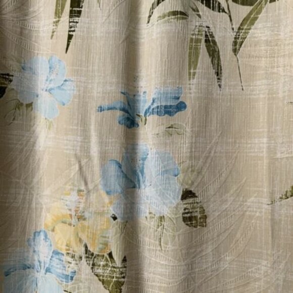 Tommy Bahama Shirt Men M Yellow Silk Hawaiian Short Sleeve Button Front - Picture 5 of 7